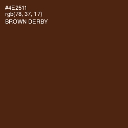 #4E2511 - Brown Derby Color Image